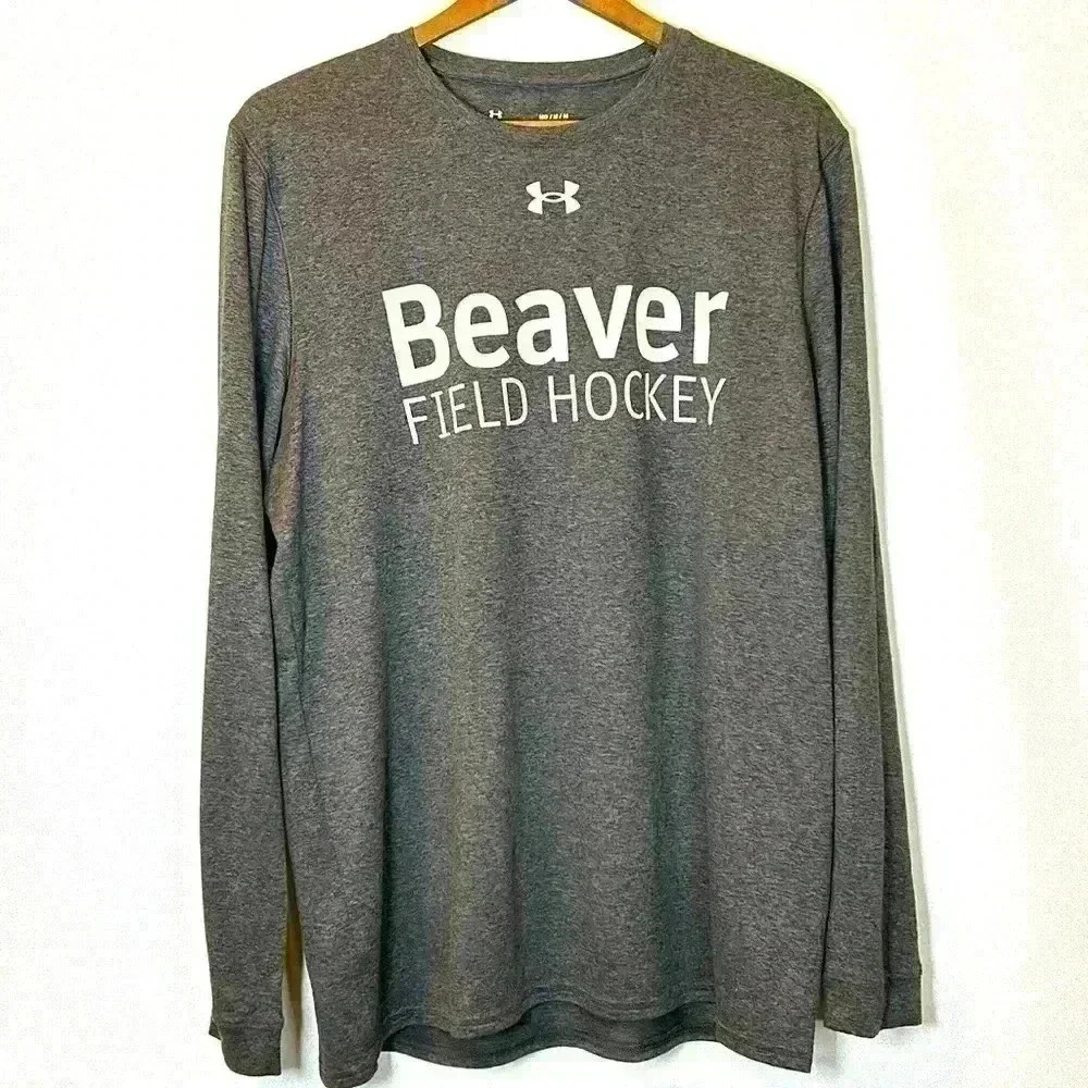 Under Armour Medium Long Sleeve Loose Heat Gear Shirt Beaver Field Hockey Gym
